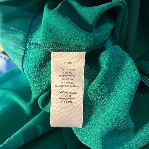 Halston Heritage Keyhole halter neck Jumpsuit - Emerald - Picture 4 of 6